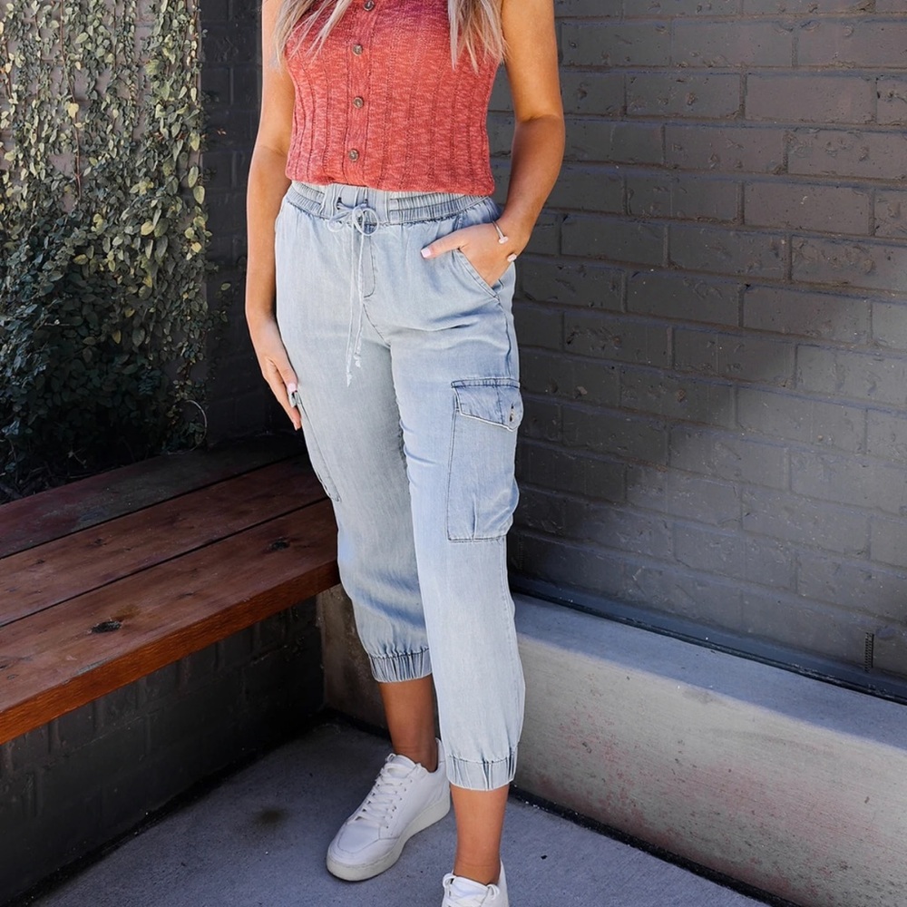 NWT Dress Forum from NanaMacs denim cargo joggers